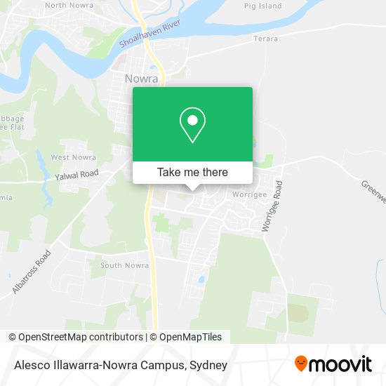 Alesco Illawarra-Nowra Campus map