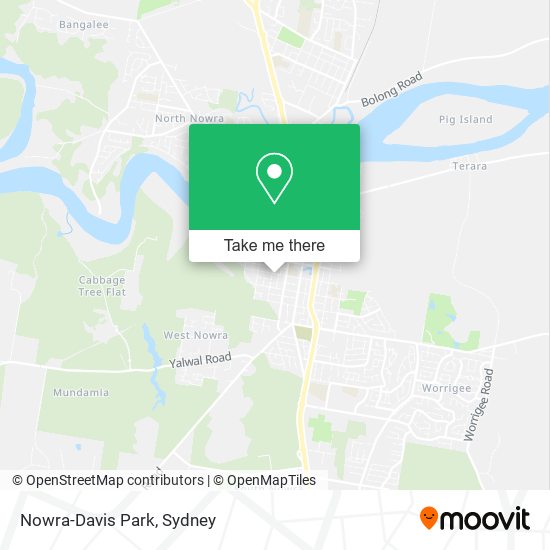 Nowra-Davis Park map