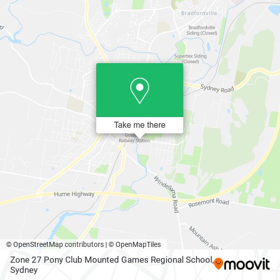 Zone 27 Pony Club Mounted Games Regional School map