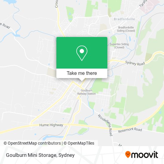 Goulburn Mini Storage map