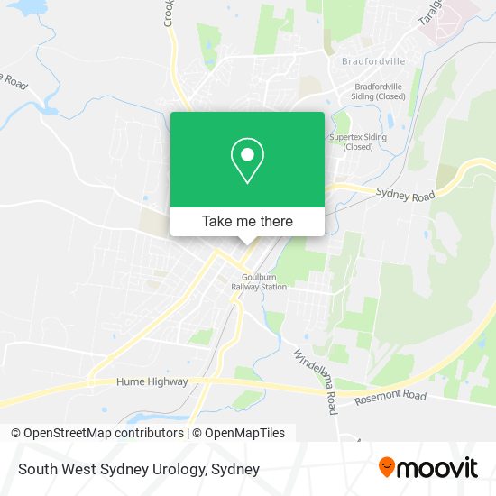 South West Sydney Urology map