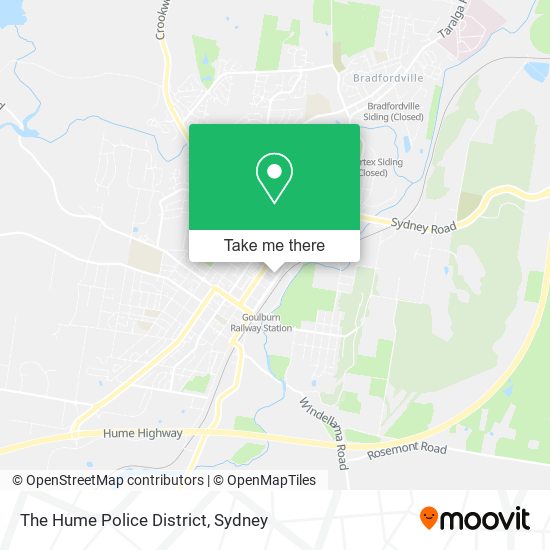 The Hume Police District map