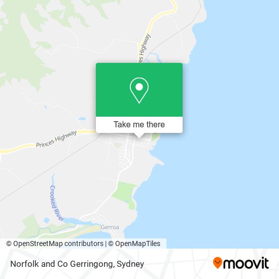 Norfolk and Co Gerringong map
