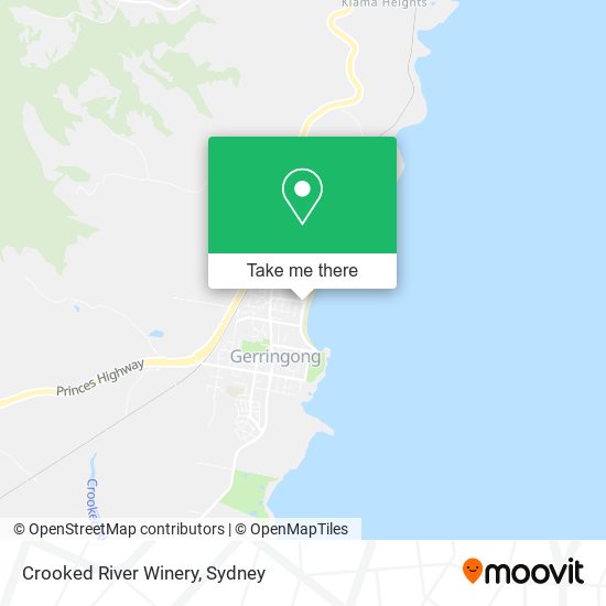 Crooked River Winery map