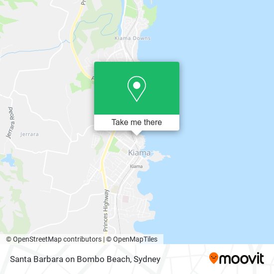 Santa Barbara on Bombo Beach map