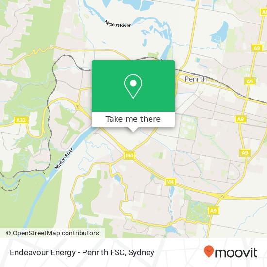 Mapa Endeavour Energy - Penrith FSC