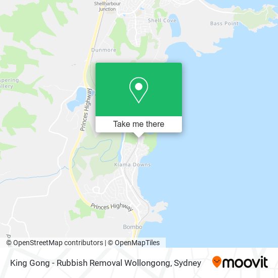 King Gong - Rubbish Removal Wollongong map