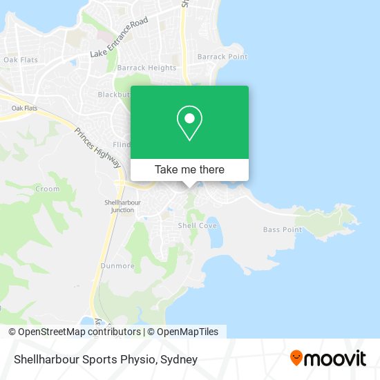 Shellharbour Sports Physio map