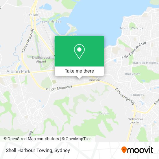 Mapa Shell Harbour Towing