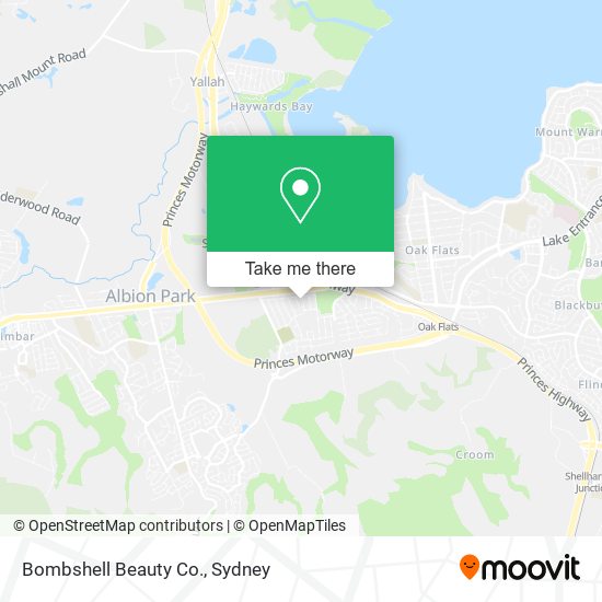 Bombshell Beauty Co. map