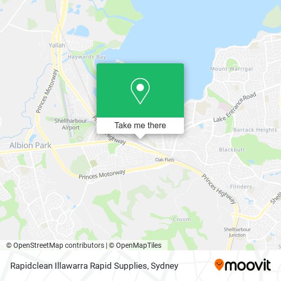 Mapa Rapidclean Illawarra Rapid Supplies