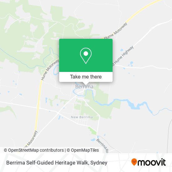 Berrima Self-Guided Heritage Walk map