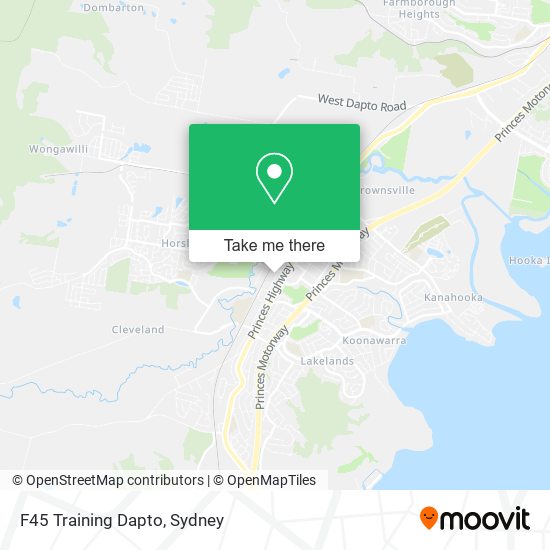 F45 Training Dapto map