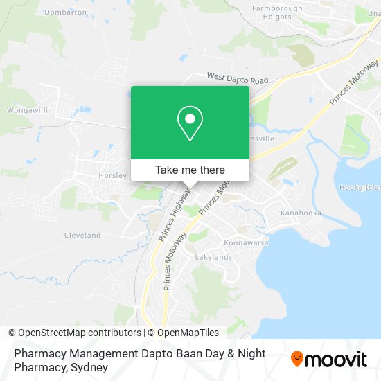 Pharmacy Management Dapto Baan Day & Night Pharmacy map