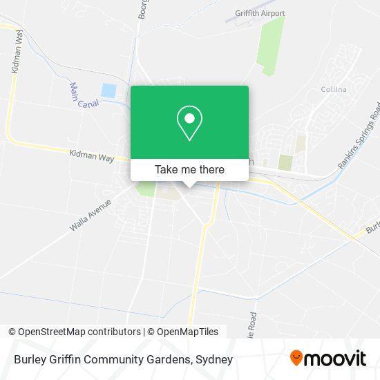 Mapa Burley Griffin Community Gardens