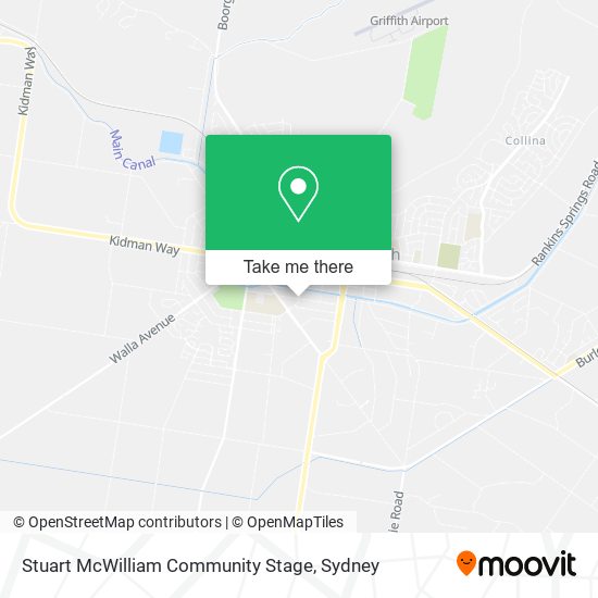 Stuart McWilliam Community Stage map