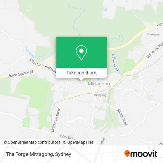 The Forge Mittagong map