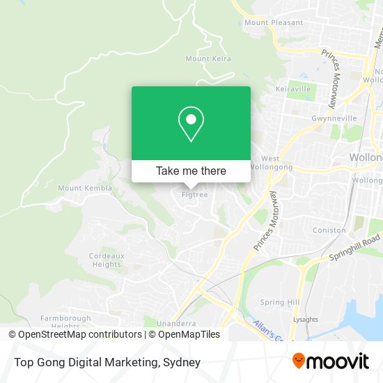 Top Gong Digital Marketing map