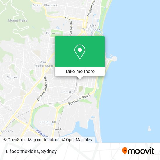 Lifeconnexions map