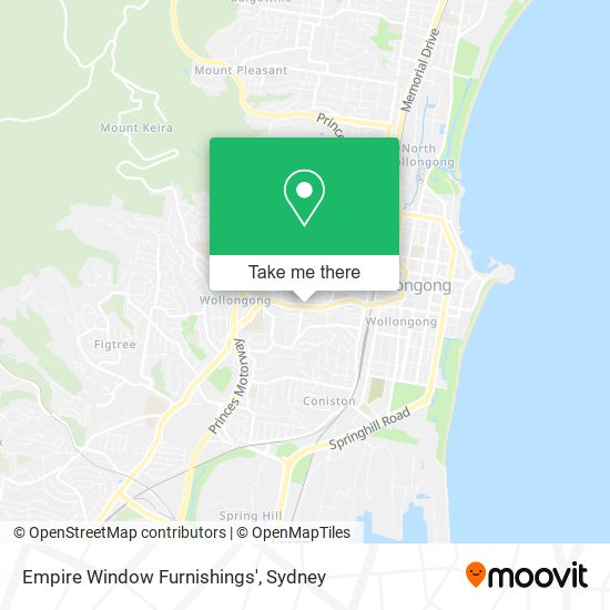 Empire Window Furnishings' map