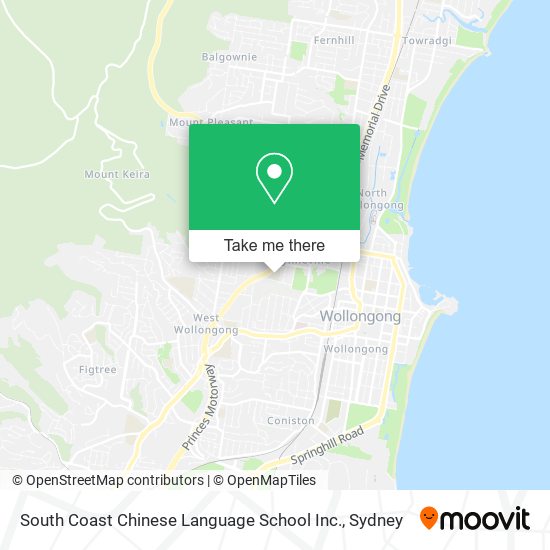 South Coast Chinese Language School Inc. map
