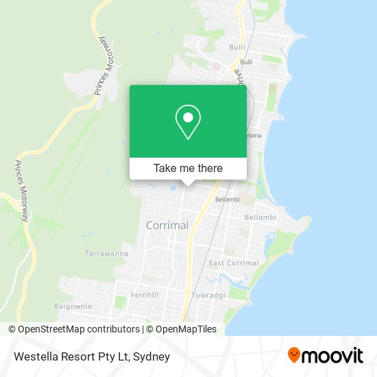 Westella Resort Pty Lt map
