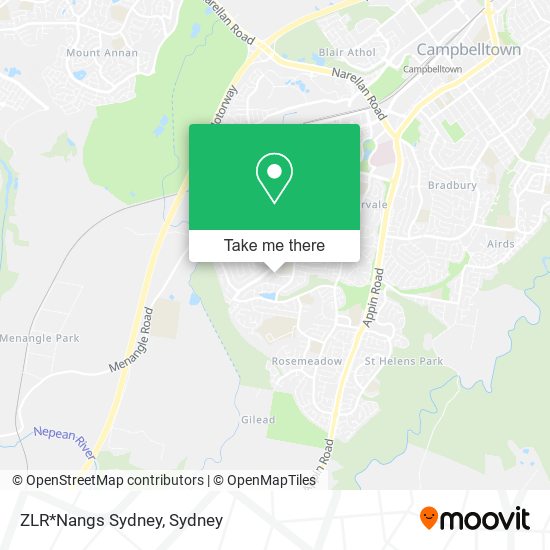 Mapa ZLR*Nangs Sydney