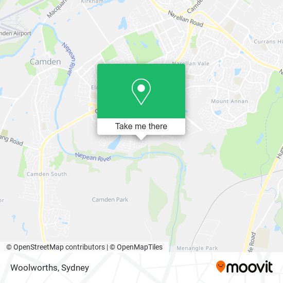 Mapa Woolworths