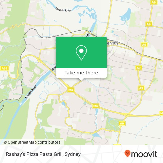 Rashay's Pizza Pasta Grill map