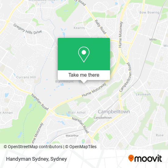 Handyman Sydney map