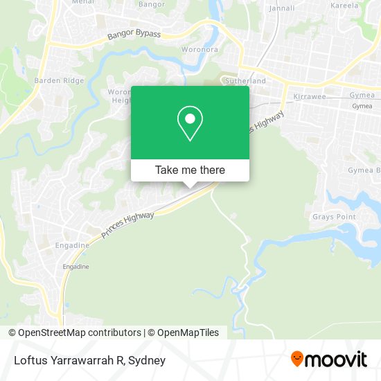 Loftus Yarrawarrah R map