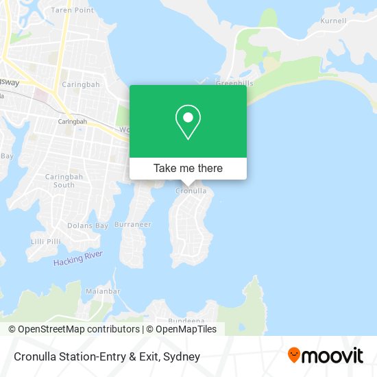 Cronulla Station-Entry & Exit map
