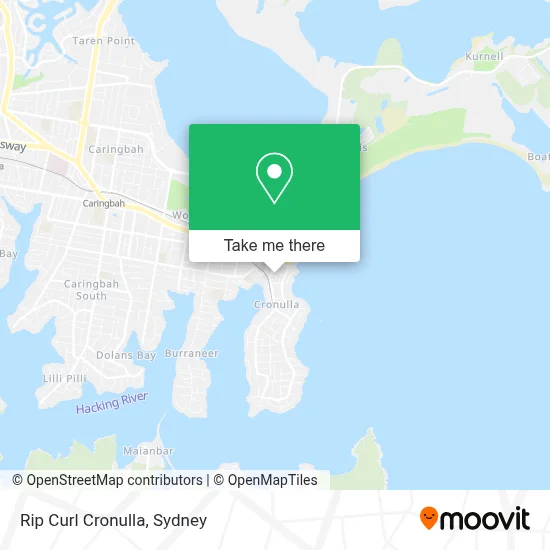 Rip Curl Cronulla map