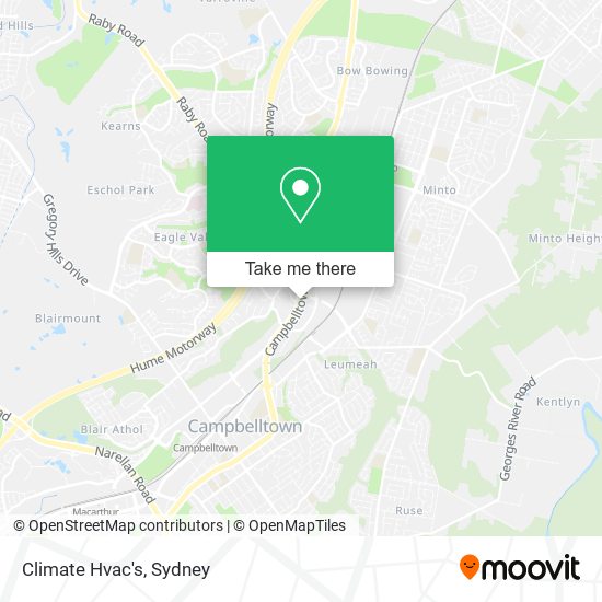 Climate Hvac's map