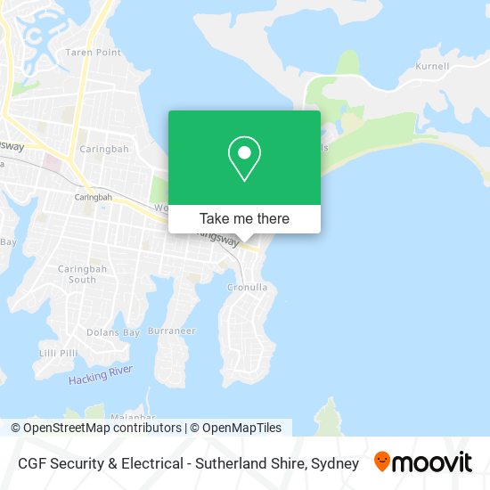 CGF Security & Electrical - Sutherland Shire map