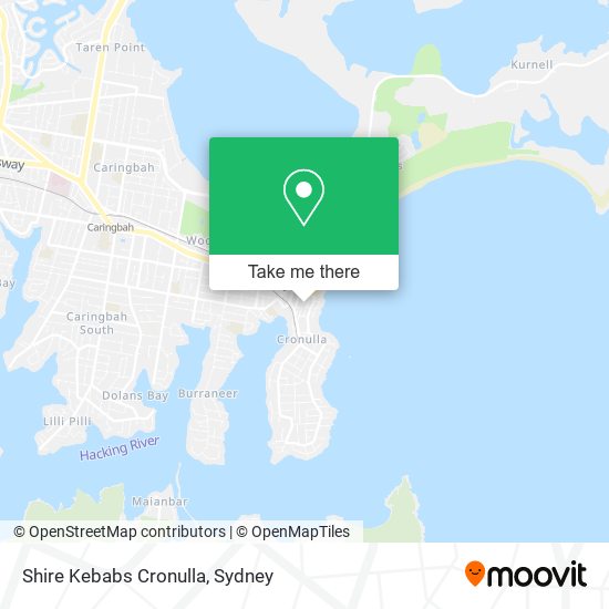 Shire Kebabs Cronulla map