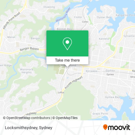 Mapa Locksmithsydney