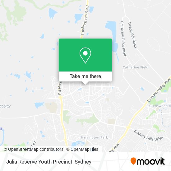 Julia Reserve Youth Precinct map
