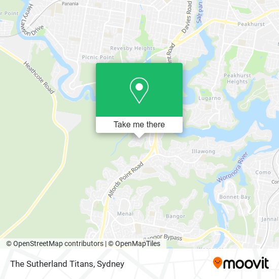 The Sutherland Titans map