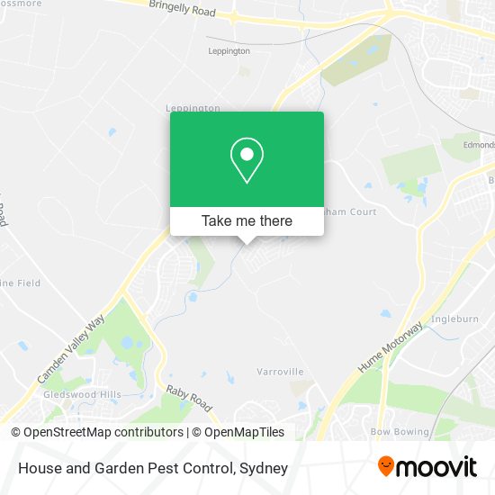House and Garden Pest Control map