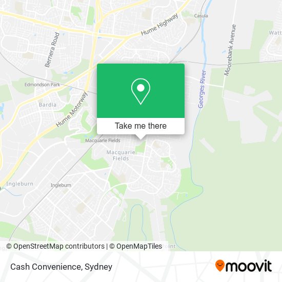 Cash Convenience map