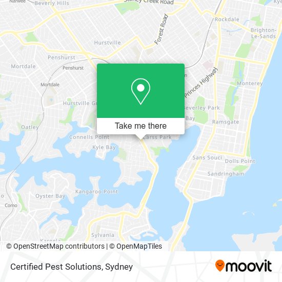 Certified Pest Solutions map