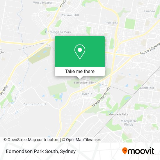 Edmondson Park South map