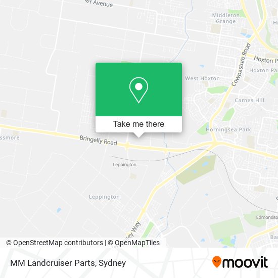 MM Landcruiser Parts map