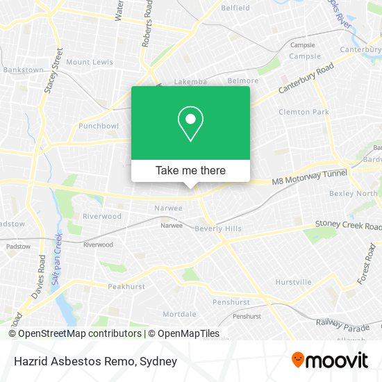 Hazrid Asbestos Remo map