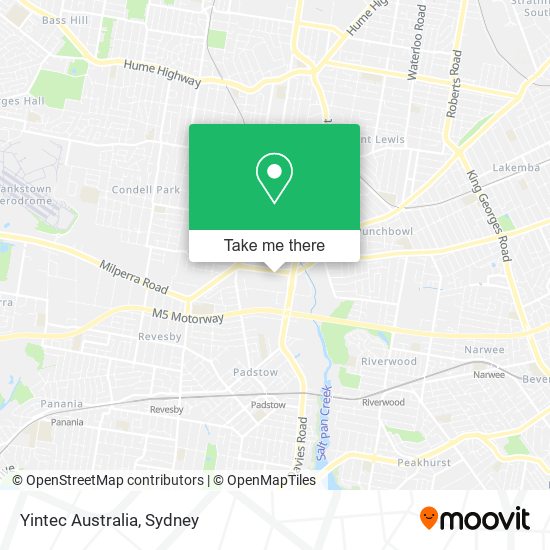 Mapa Yintec Australia