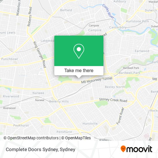 Complete Doors Sydney map