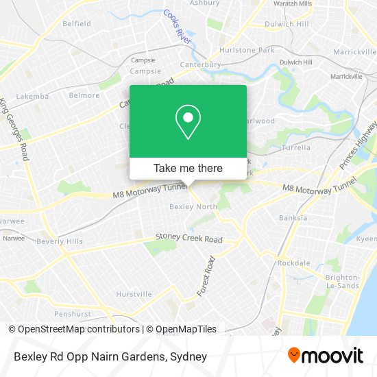 Bexley Rd Opp Nairn Gardens map