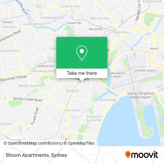 Bloom Apartments map