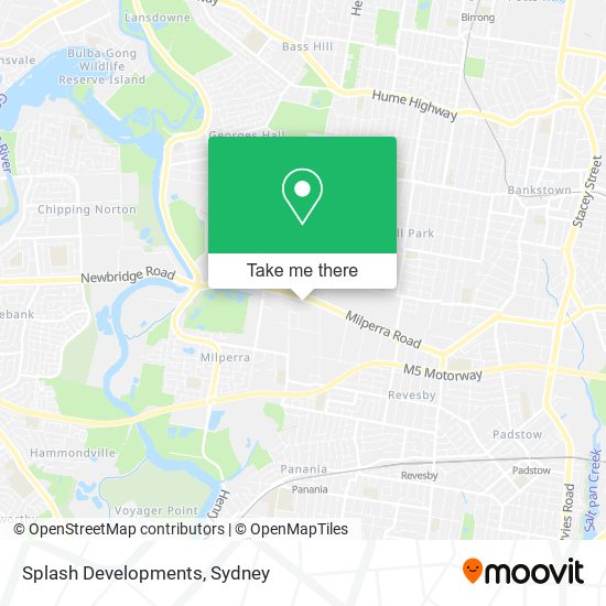 Splash Developments map